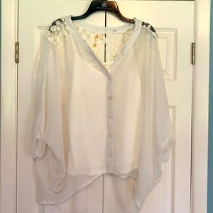 Only worn once white blouse.